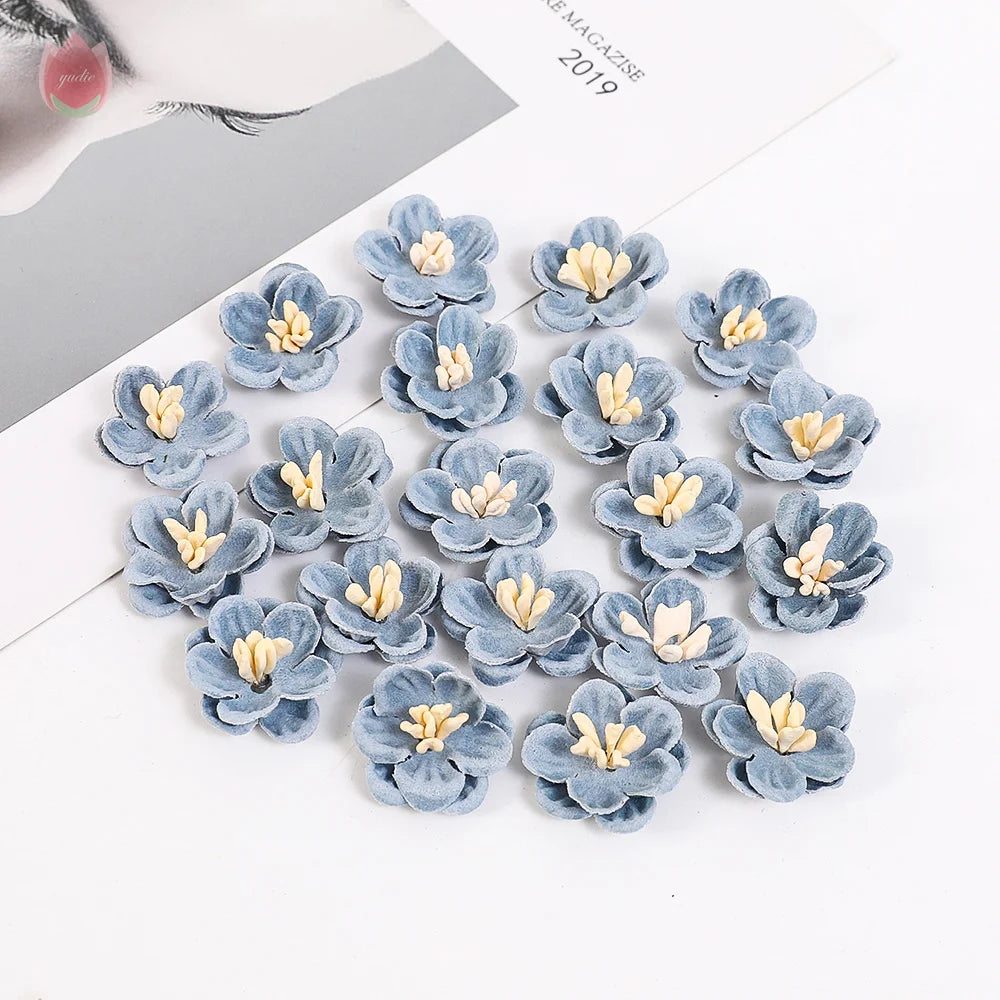 2cm Artificial Flower Daisy Head Wedding Accessories DIY Artificial Plant Wreath Headdress Home Decor Christmas Decoration 2025