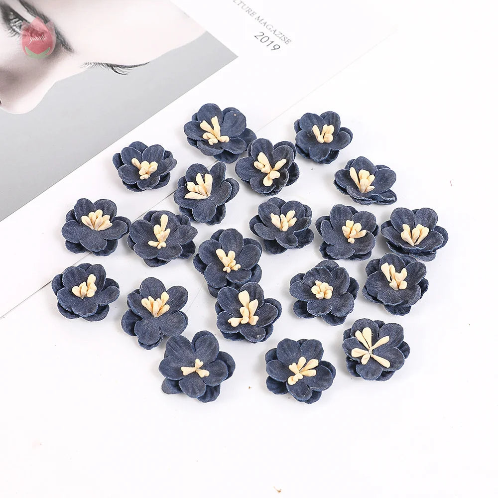 2cm Artificial Flower Daisy Head Wedding Accessories DIY Artificial Plant Wreath Headdress Home Decor Christmas Decoration 2025