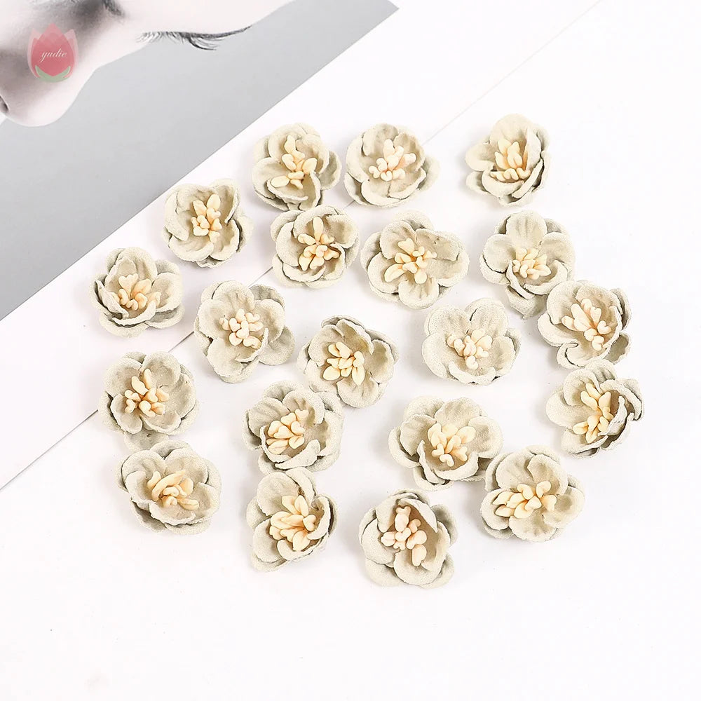 2cm Artificial Flower Daisy Head Wedding Accessories DIY Artificial Plant Wreath Headdress Home Decor Christmas Decoration 2025