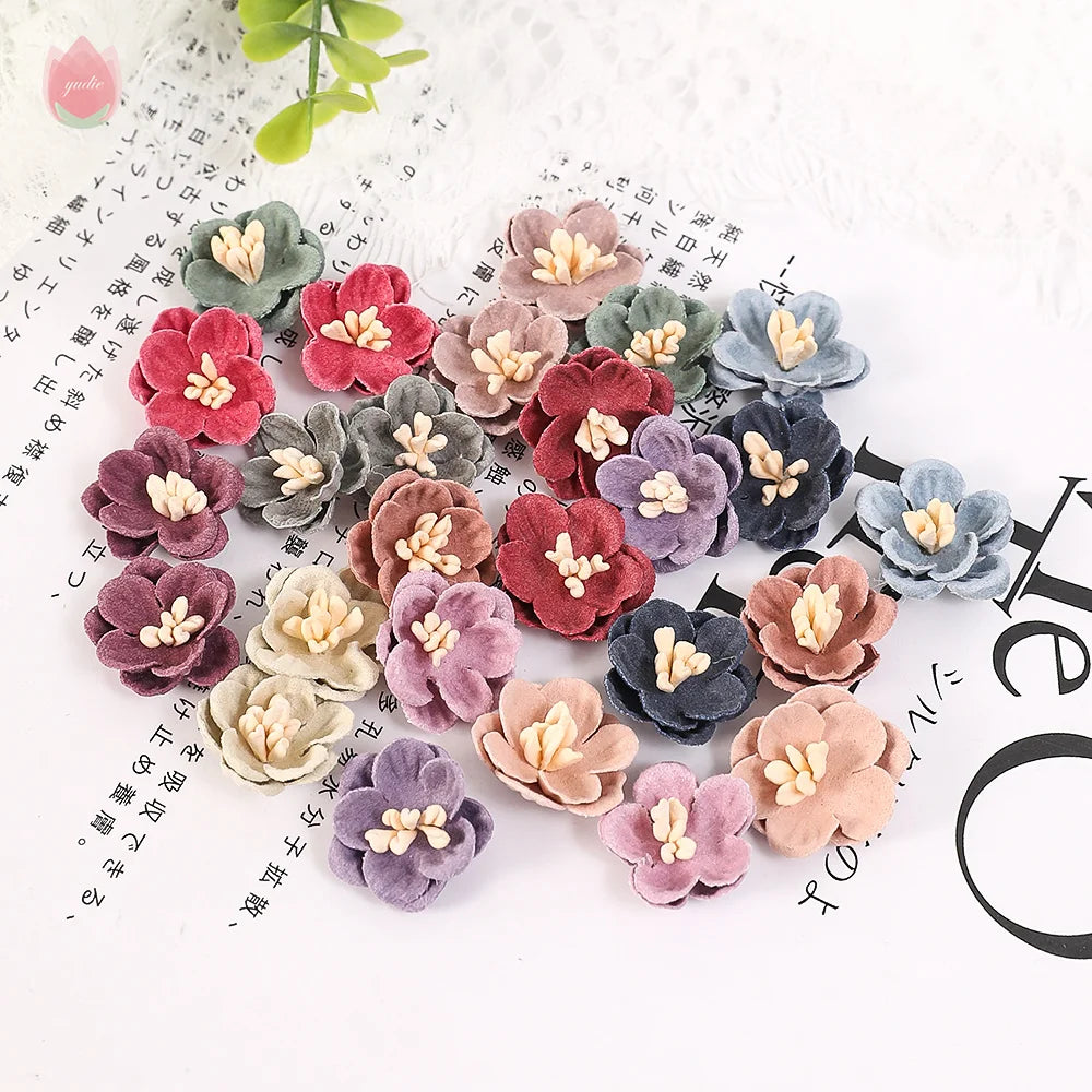 2cm Artificial Flower Daisy Head Wedding Accessories DIY Artificial Plant Wreath Headdress Home Decor Christmas Decoration 2025