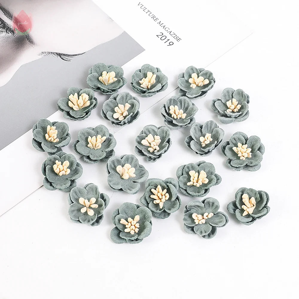 2cm Artificial Flower Daisy Head Wedding Accessories DIY Artificial Plant Wreath Headdress Home Decor Christmas Decoration 2025