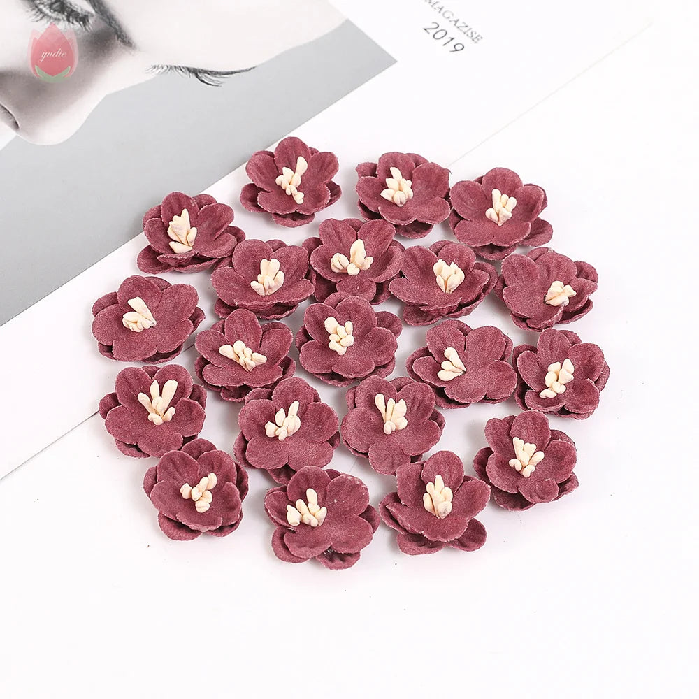 2cm Artificial Flower Daisy Head Wedding Accessories DIY Artificial Plant Wreath Headdress Home Decor Christmas Decoration 2025