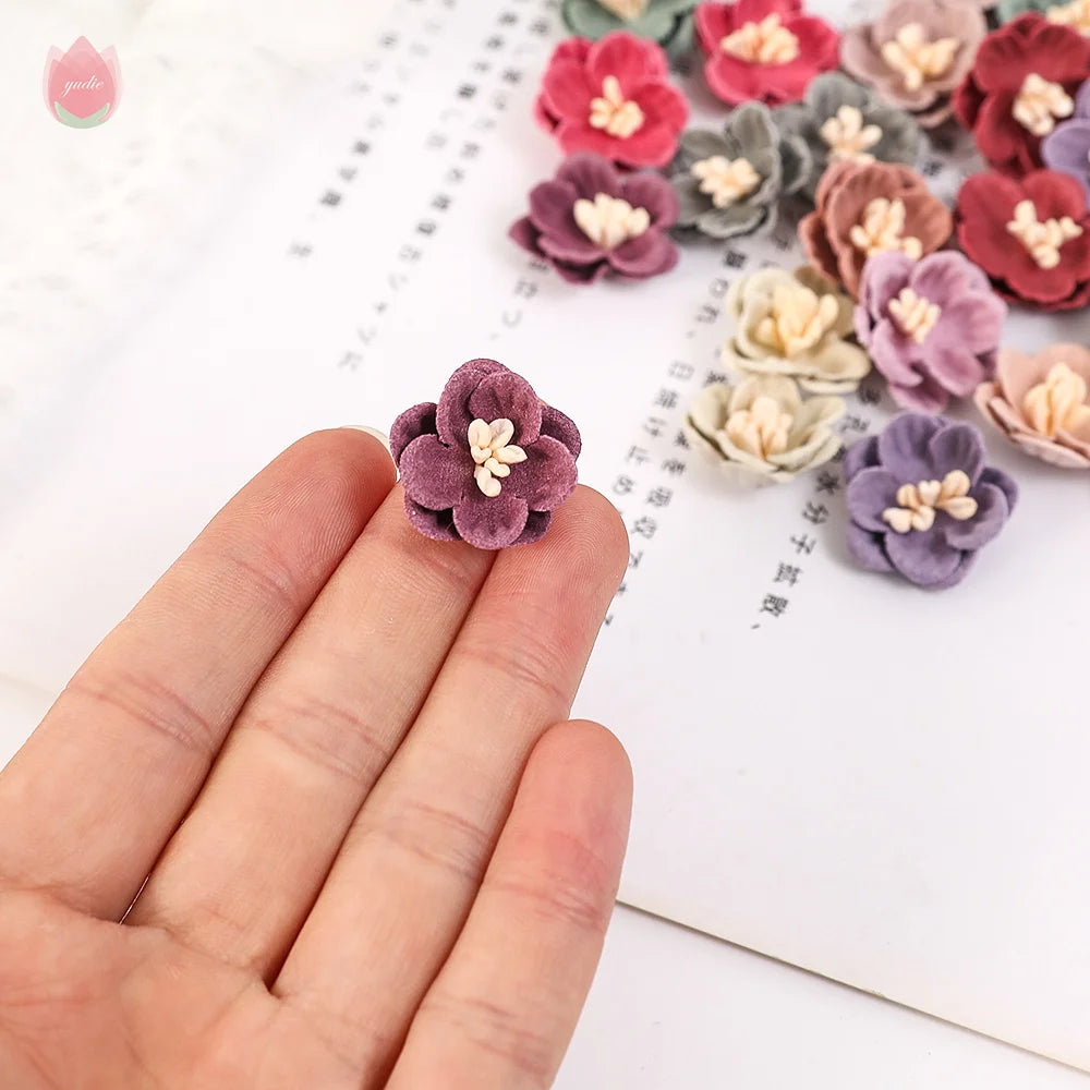 2cm Artificial Flower Daisy Head Wedding Accessories DIY Artificial Plant Wreath Headdress Home Decor Christmas Decoration 2025