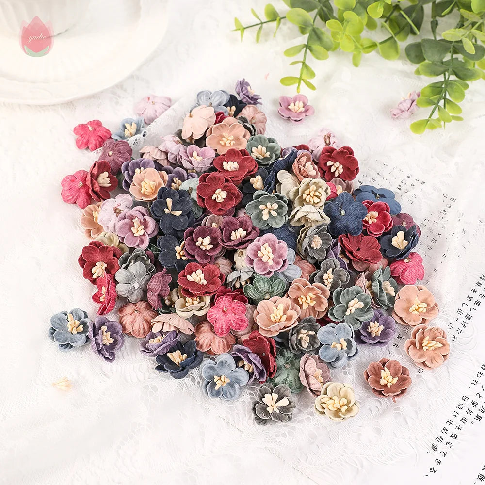 2cm Artificial Flower Daisy Head Wedding Accessories DIY Artificial Plant Wreath Headdress Home Decor Christmas Decoration 2025
