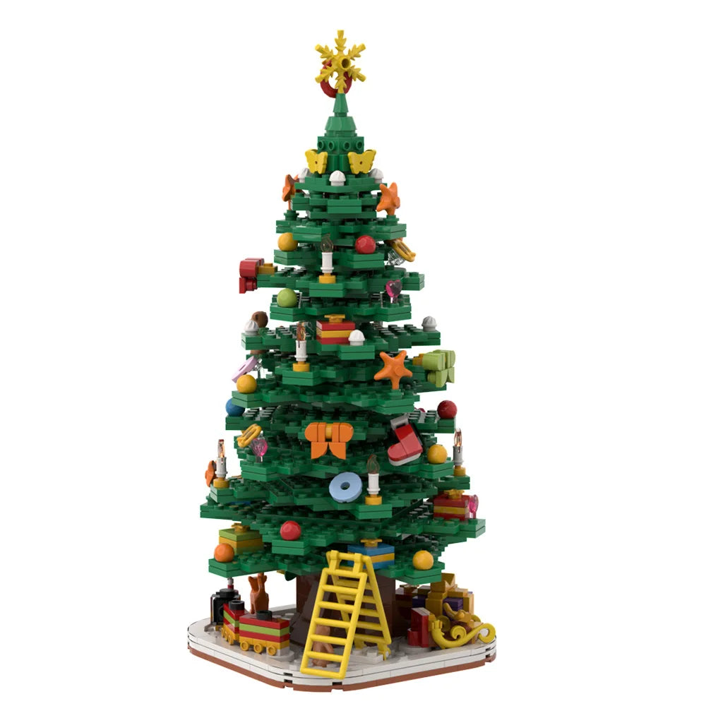 MOC 2025 Christmas Gift For Kids Series Building Blocks Set Gingerbread Candy House Christmas Light Bulbs Bricks Toys Kids Gifts