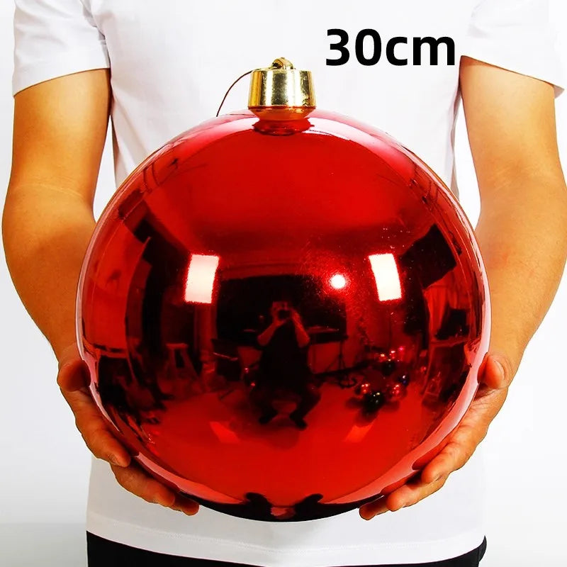 1pcs 200mm-300mm Christmas Decoration Ball Christmas Tree Ornaments Hang Shiny Bauble Ball For Home Bar Party Wedding Xmas Decor