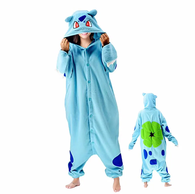 33 Styles Pokemon Onesie Squirtle Cosplay Costume Pajamas Christmas One-Piece Kigurumi Full Body Pijama Anime Sleepwear Gifts