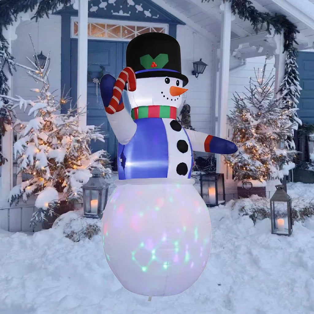 6TF Christmas Inflatables Snowman Toy with Built-in LED Decoration Xmas Party Indoor Outdoor Yard Ornament Party Garden Decor