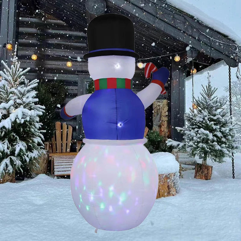 6TF Christmas Inflatables Snowman Toy with Built-in LED Decoration Xmas Party Indoor Outdoor Yard Ornament Party Garden Decor
