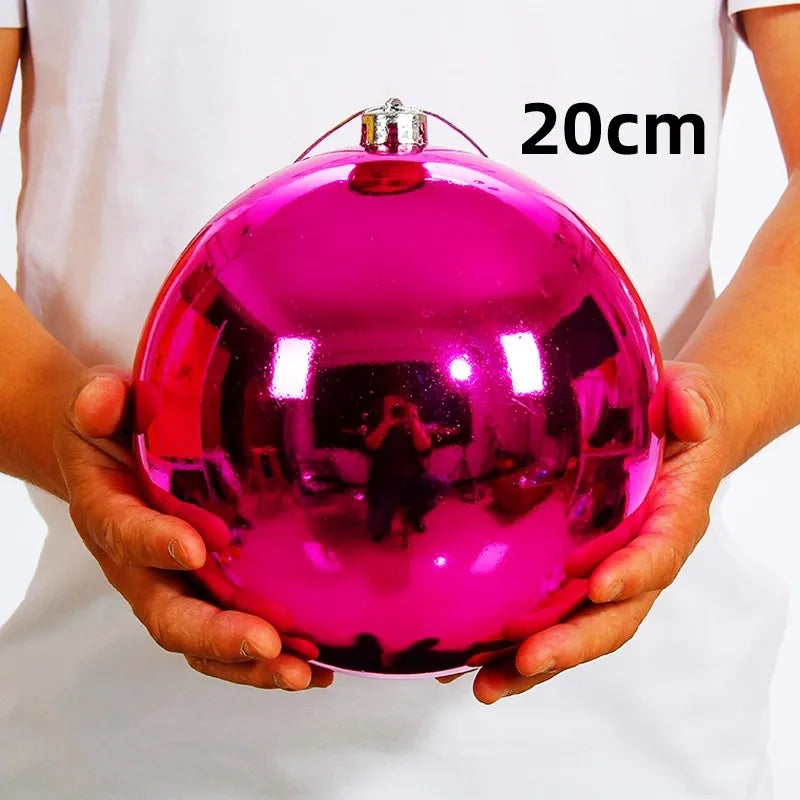 1pcs 200mm-300mm Christmas Decoration Ball Christmas Tree Ornaments Hang Shiny Bauble Ball For Home Bar Party Wedding Xmas Decor