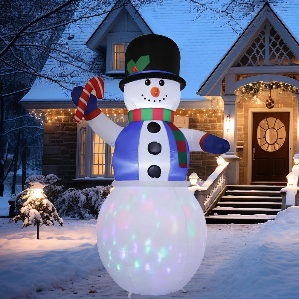 6TF Christmas Inflatables Snowman Toy with Built-in LED Decoration Xmas Party Indoor Outdoor Yard Ornament Party Garden Decor
