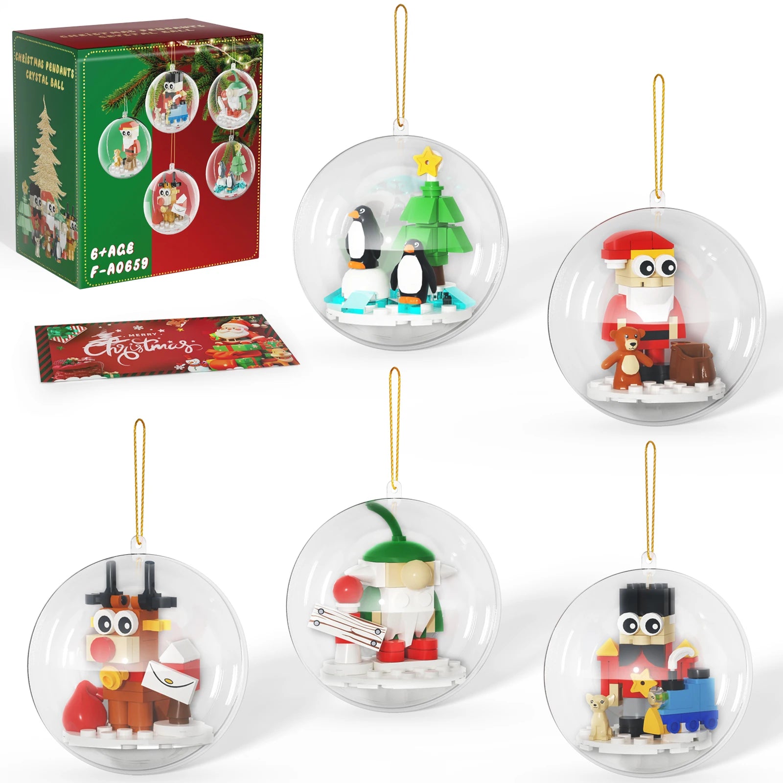 MOC 2025 Christmas Gift For Kids Series Building Blocks Set Gingerbread Candy House Christmas Light Bulbs Bricks Toys Kids Gifts