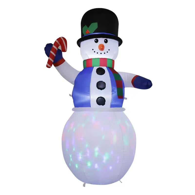 6TF Christmas Inflatables Snowman Toy with Built-in LED Decoration Xmas Party Indoor Outdoor Yard Ornament Party Garden Decor
