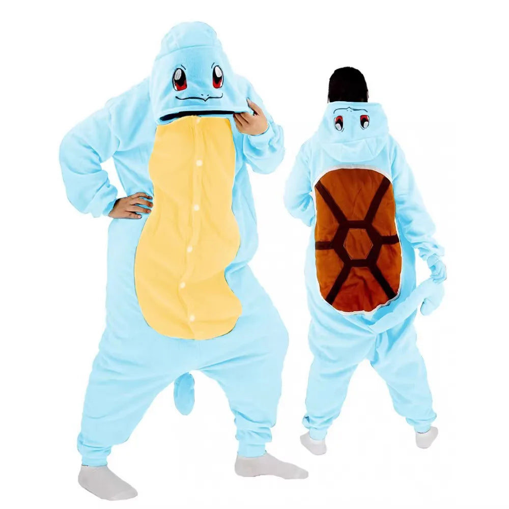33 Styles Pokemon Onesie Squirtle Cosplay Costume Pajamas Christmas One-Piece Kigurumi Full Body Pijama Anime Sleepwear Gifts