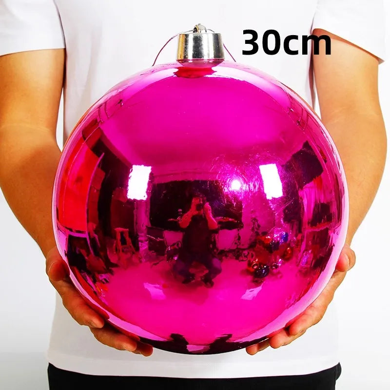 1pcs 200mm-300mm Christmas Decoration Ball Christmas Tree Ornaments Hang Shiny Bauble Ball For Home Bar Party Wedding Xmas Decor