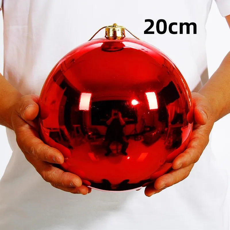 1pcs 200mm-300mm Christmas Decoration Ball Christmas Tree Ornaments Hang Shiny Bauble Ball For Home Bar Party Wedding Xmas Decor