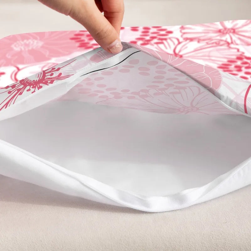 Christmas pillow cover 18x18 inches Soft skin-friendly Santa Claus snowman wreath Creative pattern Sofa home decoration