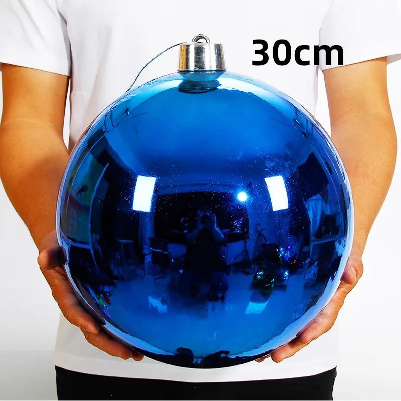 1pcs 200mm-300mm Christmas Decoration Ball Christmas Tree Ornaments Hang Shiny Bauble Ball For Home Bar Party Wedding Xmas Decor
