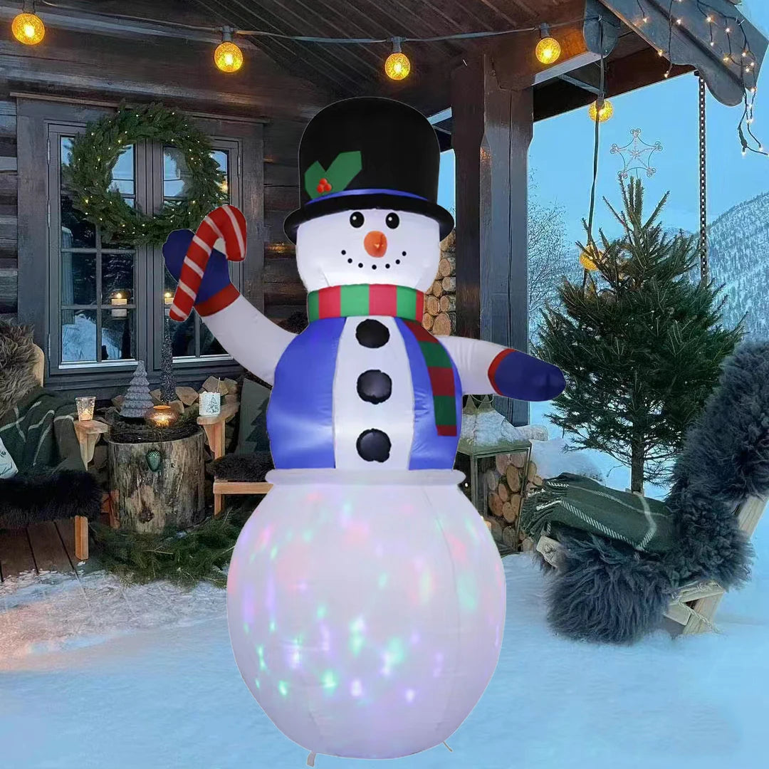 6TF Christmas Inflatables Snowman Toy with Built-in LED Decoration Xmas Party Indoor Outdoor Yard Ornament Party Garden Decor
