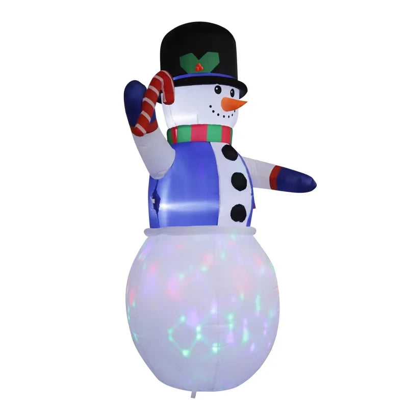 6TF Christmas Inflatables Snowman Toy with Built-in LED Decoration Xmas Party Indoor Outdoor Yard Ornament Party Garden Decor
