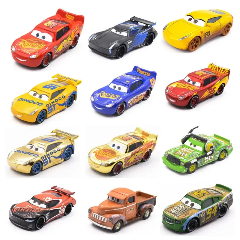 Disney Pixar Cars 2 3 Lightning Mcqueen Cruz Ramirez Uncle jackson Metal die-cast alloy model car kids toys Christmas gift