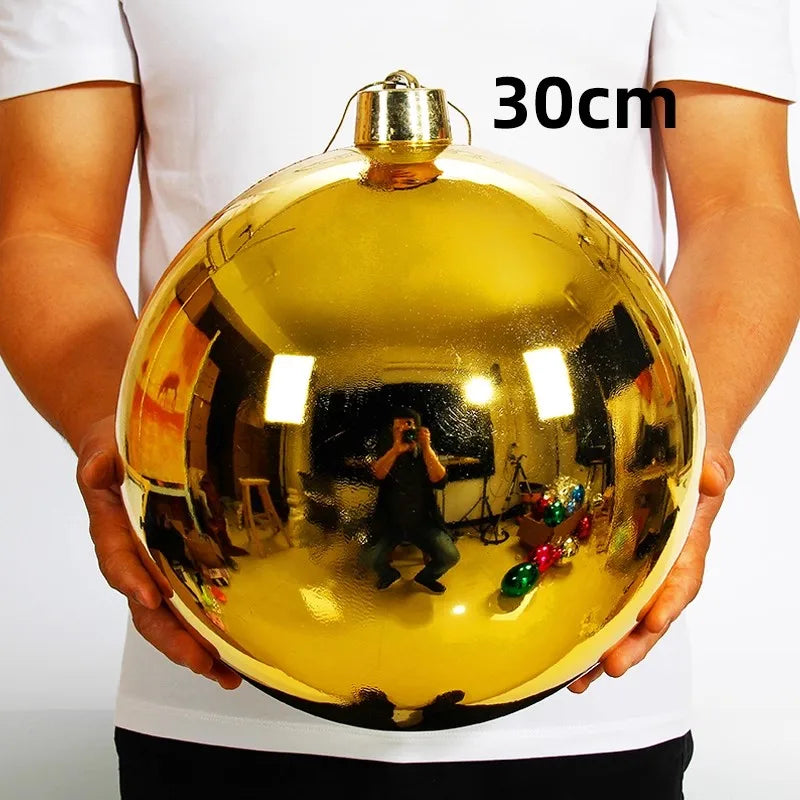 1pcs 200mm-300mm Christmas Decoration Ball Christmas Tree Ornaments Hang Shiny Bauble Ball For Home Bar Party Wedding Xmas Decor