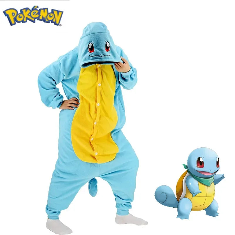 33 Styles Pokemon Onesie Squirtle Cosplay Costume Pajamas Christmas One-Piece Kigurumi Full Body Pijama Anime Sleepwear Gifts