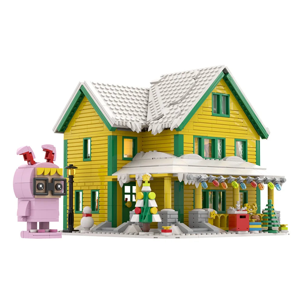MOC 2025 Christmas Gift For Kids Series Building Blocks Set Gingerbread Candy House Christmas Light Bulbs Bricks Toys Kids Gifts