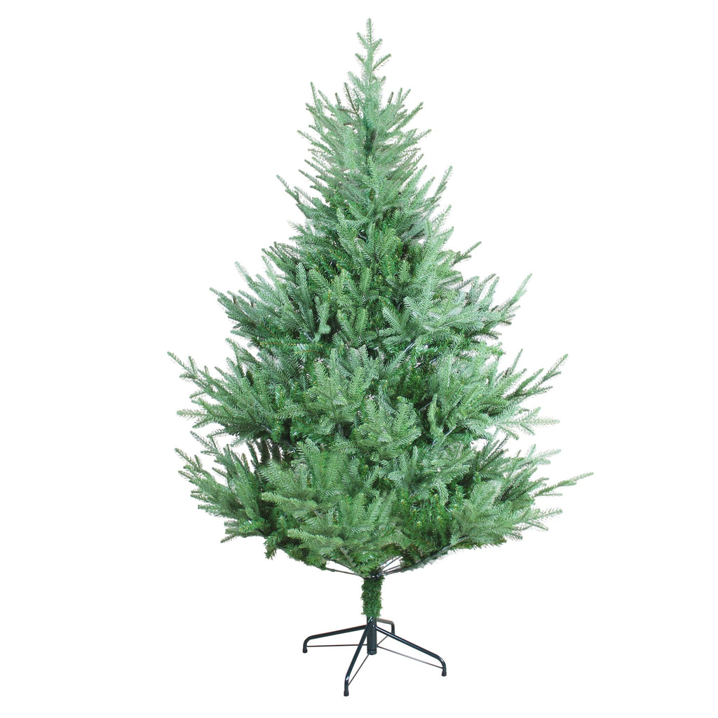 7FT Curved Christmas Tree – an 84-inch green Christmas tree featuring