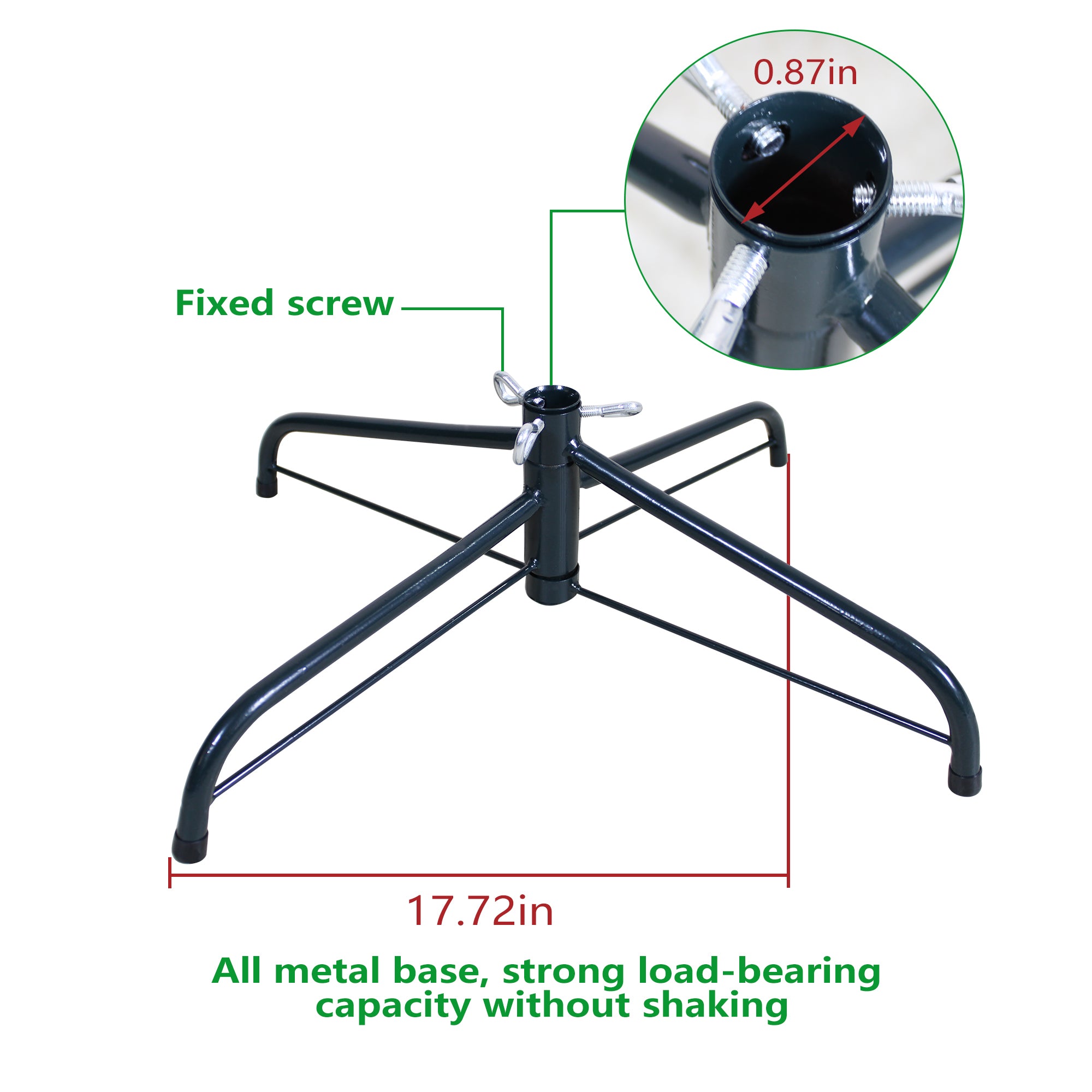 7FT Curved Christmas Tree – an 84-inch green Christmas tree featuring