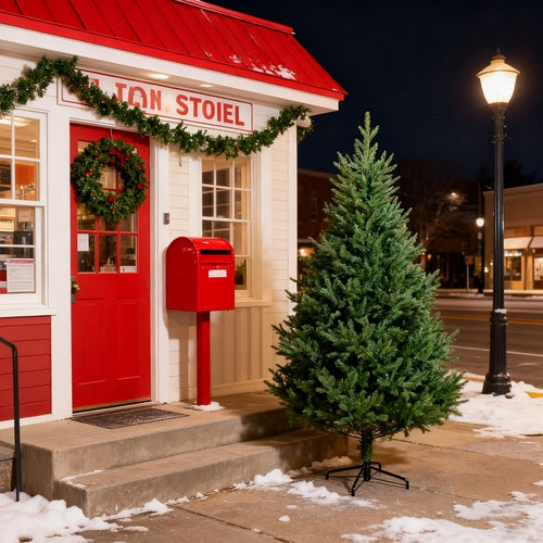 6FT Curved Christmas Tree – an 72-inch green Christmas tree featuring